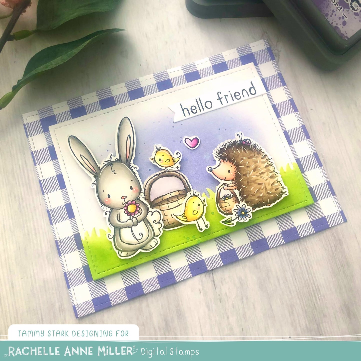 'Garden Friends' Scene Creator Digital Stamp