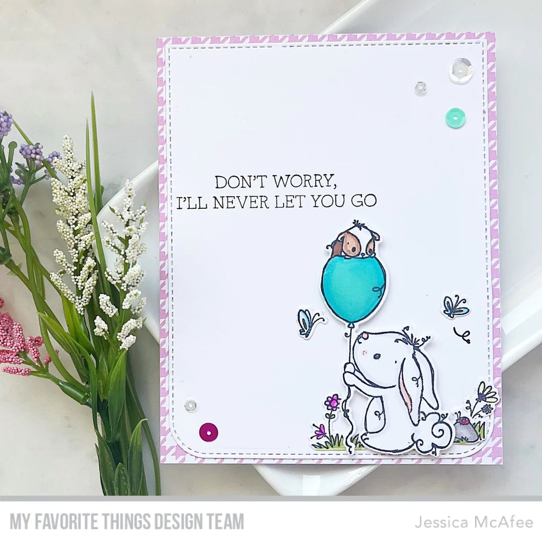 'Bunny & Guinea: Balloon' Digital Stamp