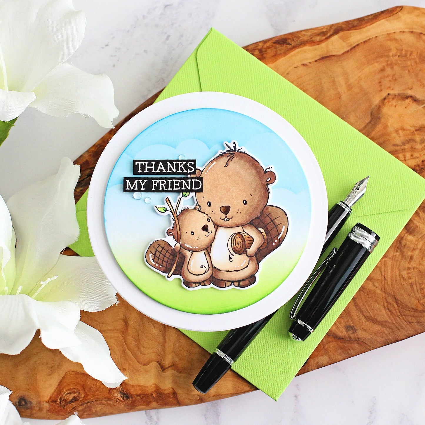 'Canadian Beavers' Digital Stamp