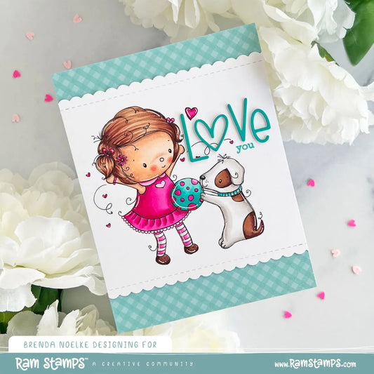 'Puppy Girl' Digital Stamp