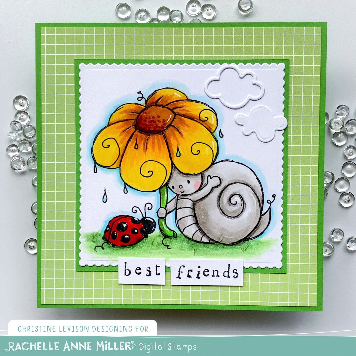 'Snail Friend' Digital Stamp