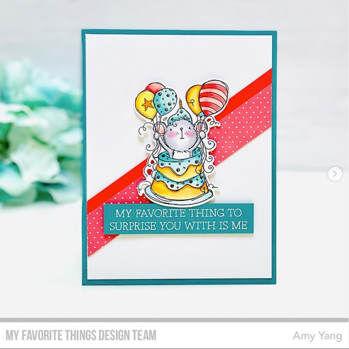 'Birthday Mouse' Digital Stamp