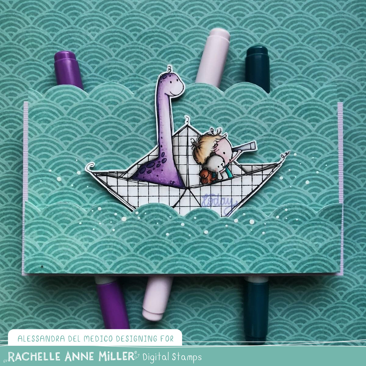 'Paper Boat' Digital Stamp