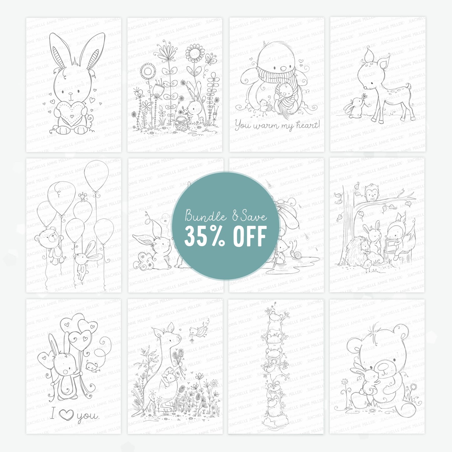 'Animal Bestsellers' Digital Stamp Set