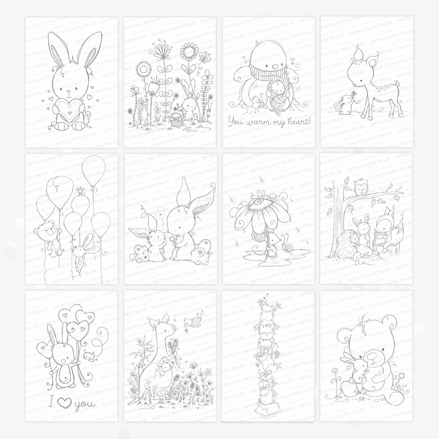 'Animal Bestsellers' Digital Stamp Set