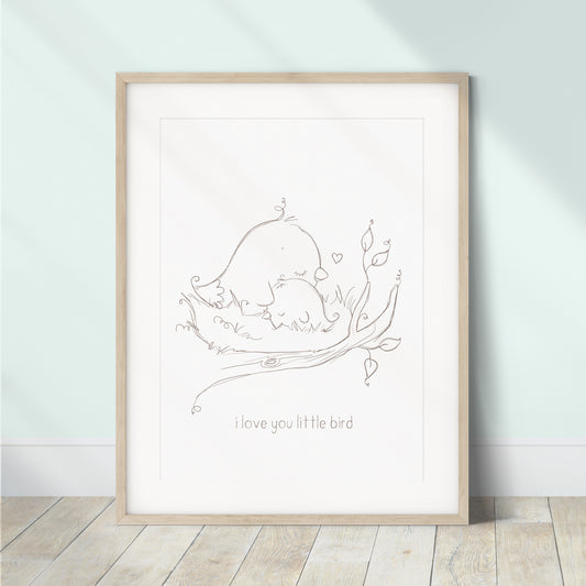 'Minimalist Animal Sketches' Children's Wall Art Print Set