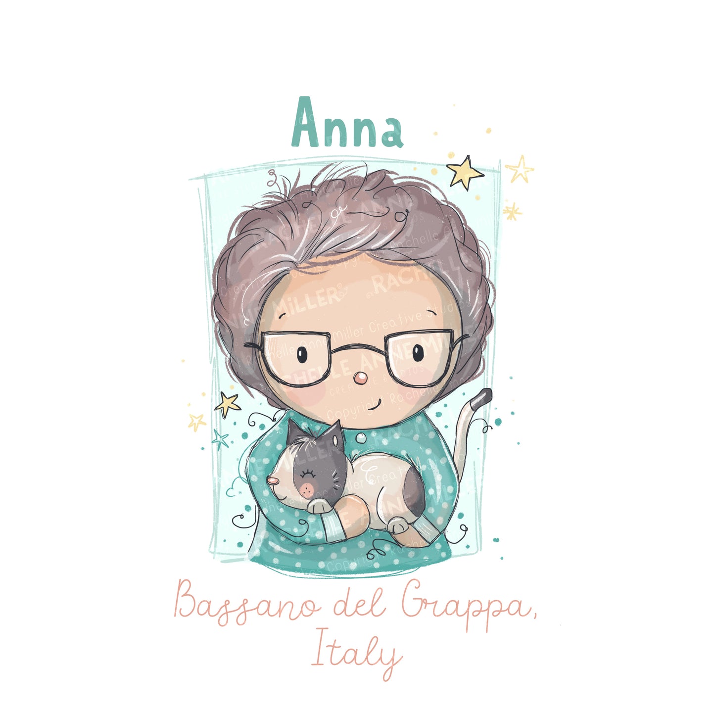 'Anna's Furry Friend' Profile Digital Stamp