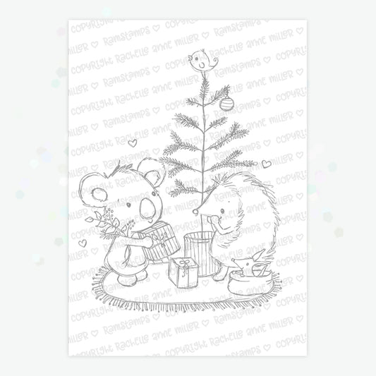 'Aussie Christmas' Digital Stamp