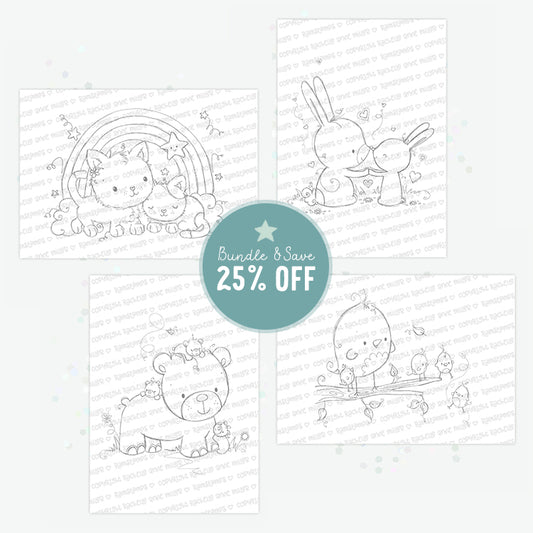 'Baby Animals' Digital Stamp Set