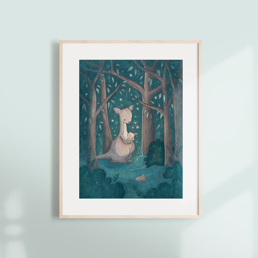 'Baby Joey' Children's Wall Art Print