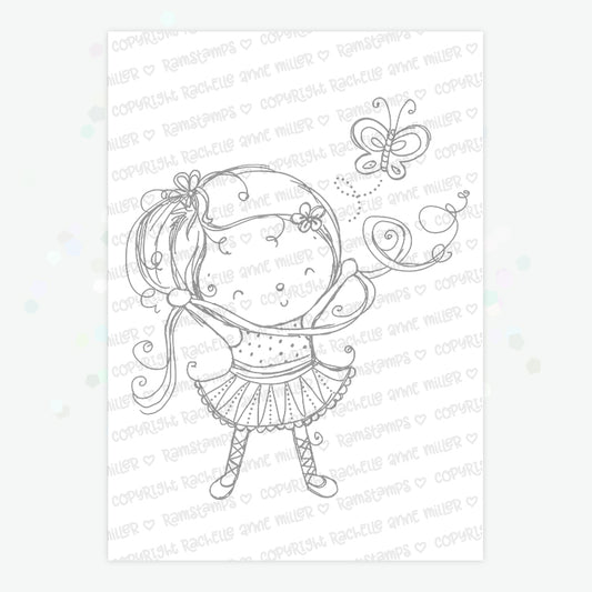 'Ballerina' Digital Stamp