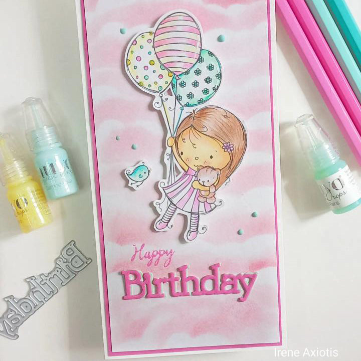 'Balloon Ride' Digital Stamp