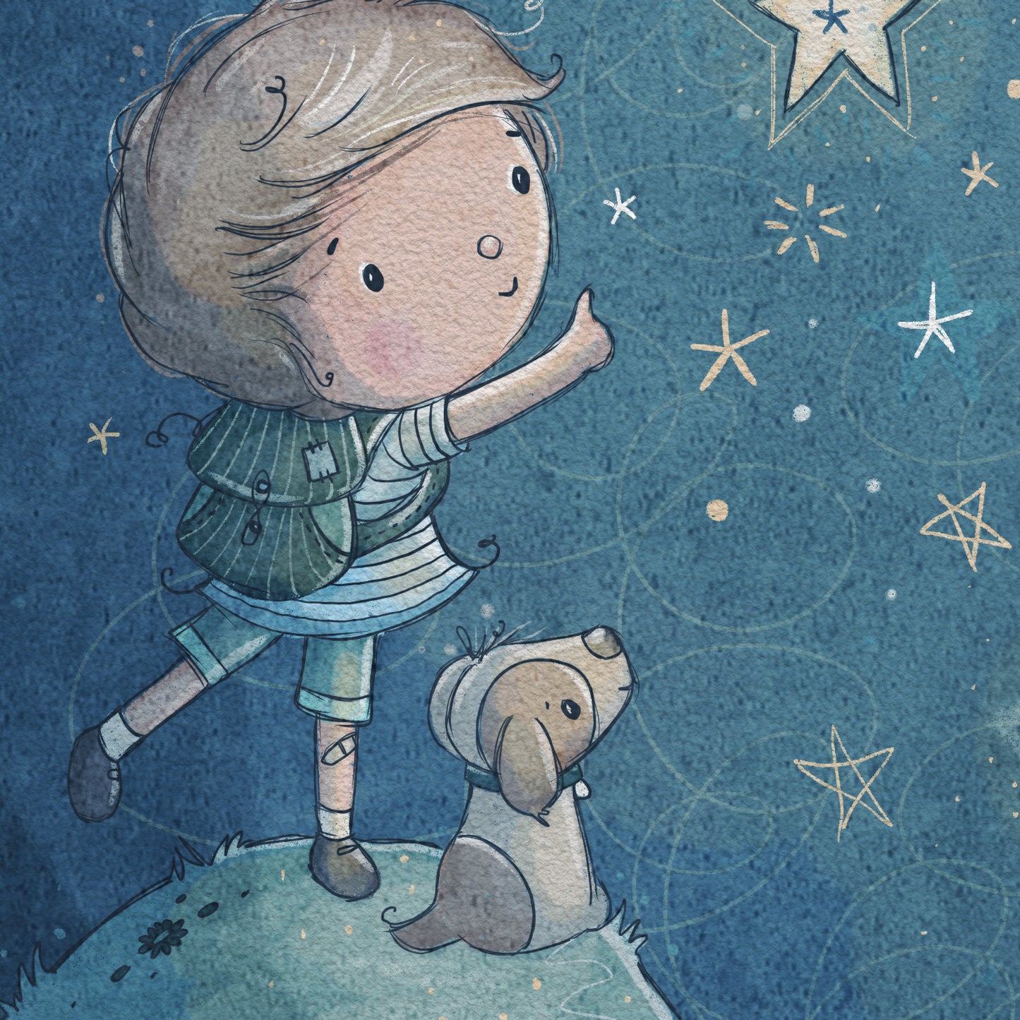 'Make a Wish' Children's Wall Art Print