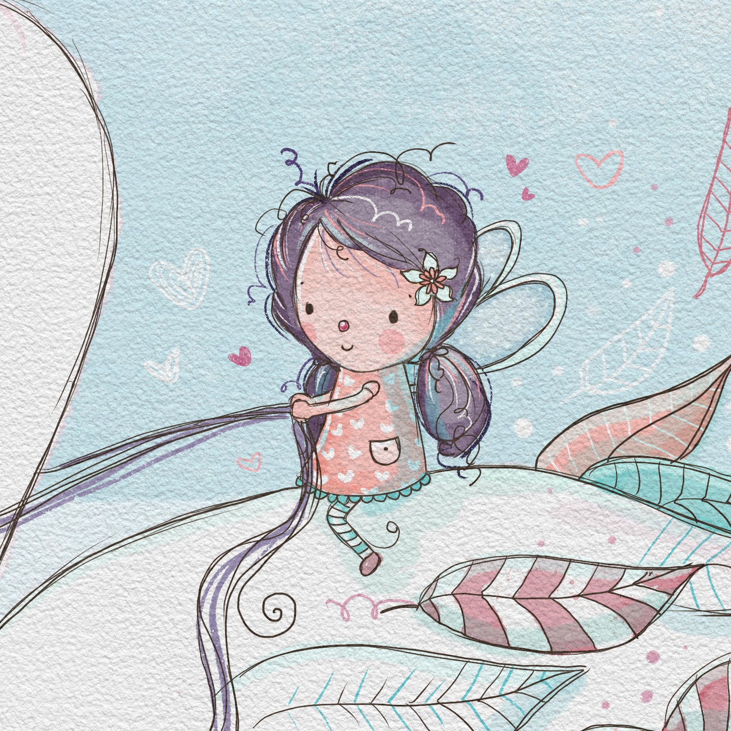 'Swan Fairy' Children's Wall Art Print