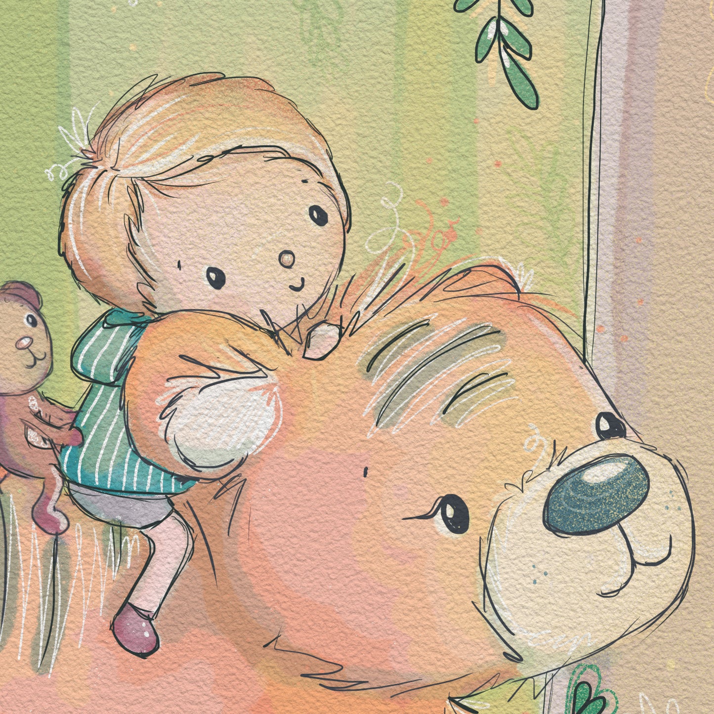 'Jungle Tiger' Children's Wall Art Print