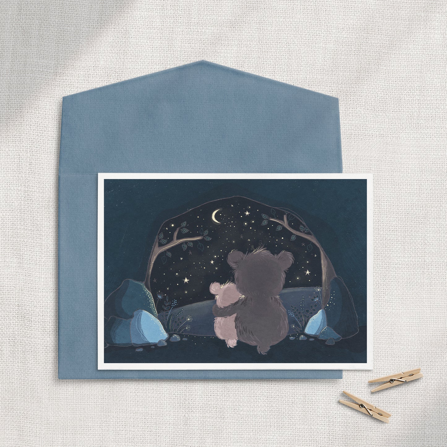 Starry Night 5x7 Greeting Card