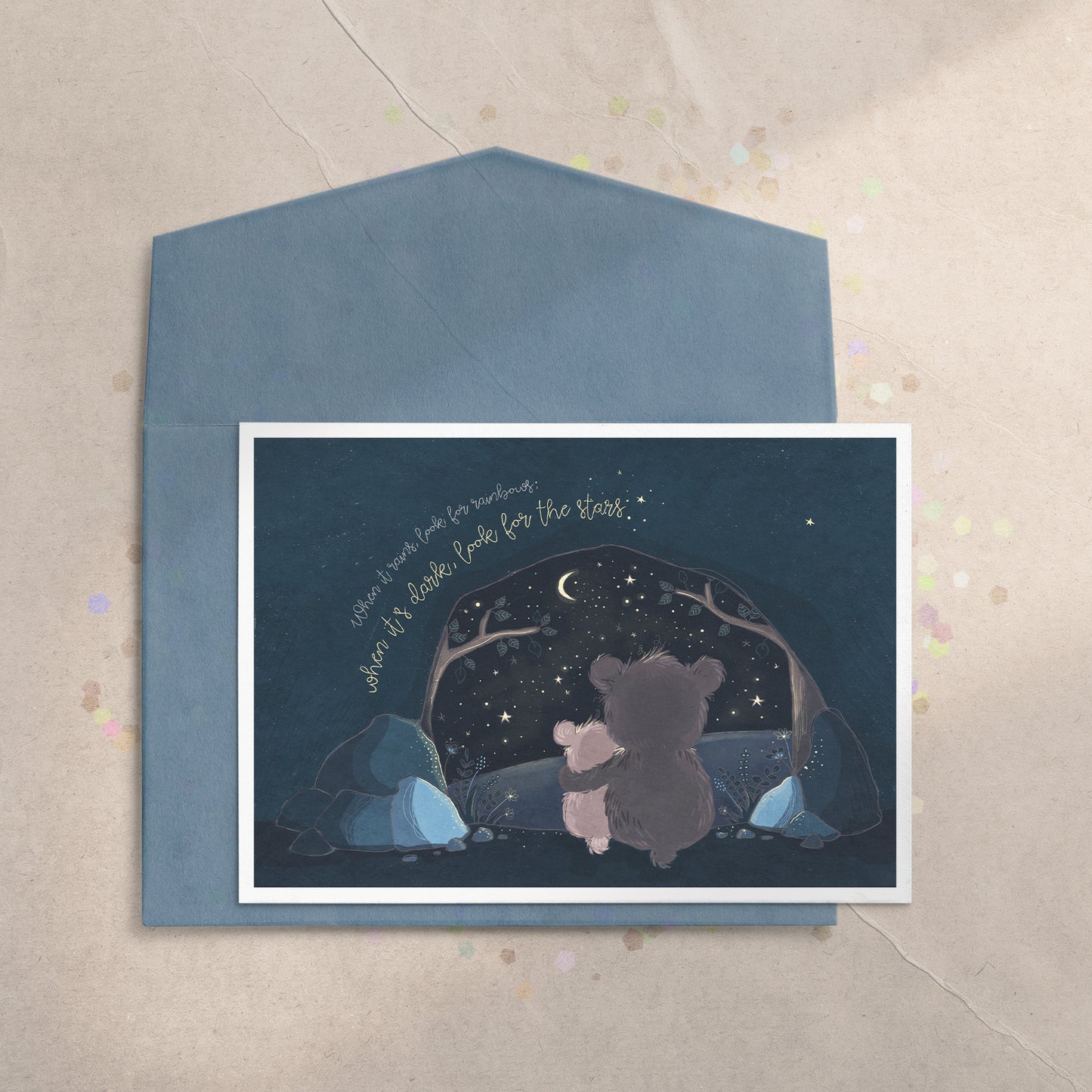 Starry Night 5x7 Greeting Card