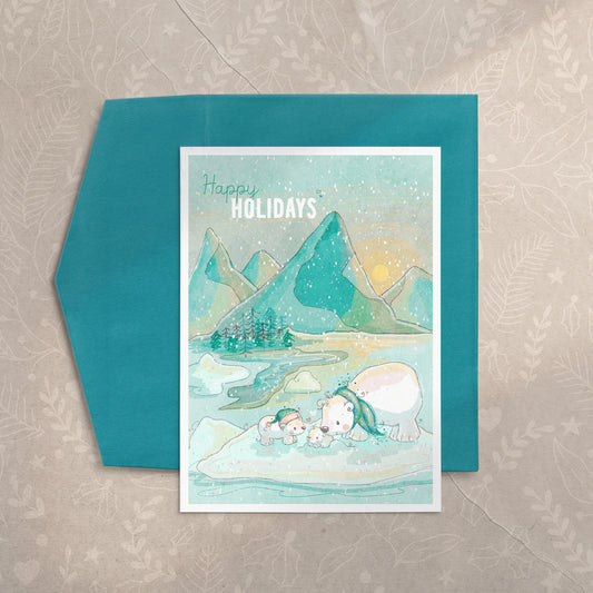 Polar Bear Christmas Card
