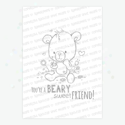 'Beary Sweet Friend' Digital Stamp