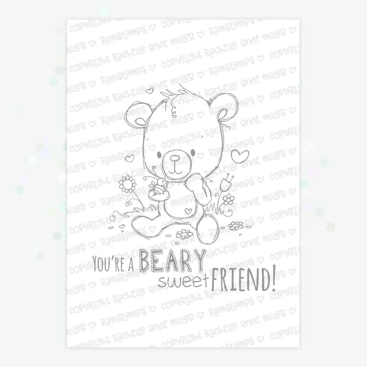 'Beary Sweet Friend' Digital Stamp