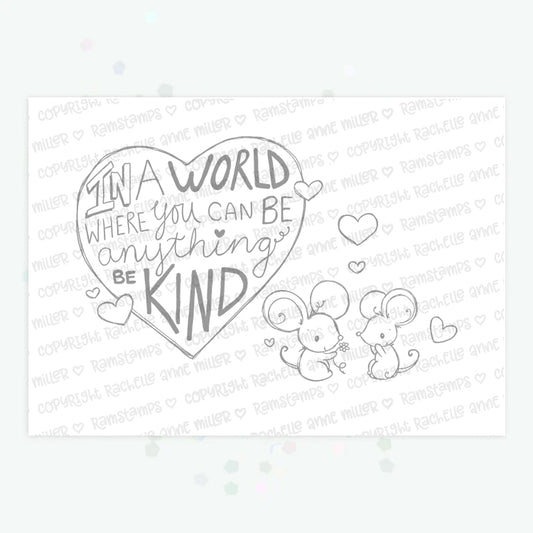 'Be Kind' Digital Stamp