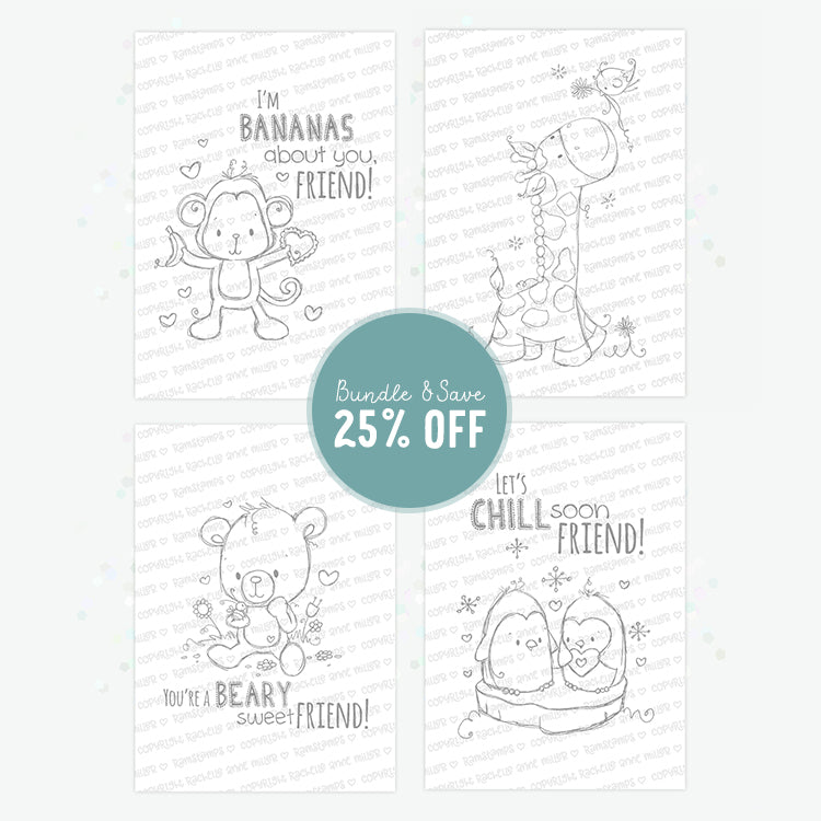 'My Best Friend' Digital Stamp Set