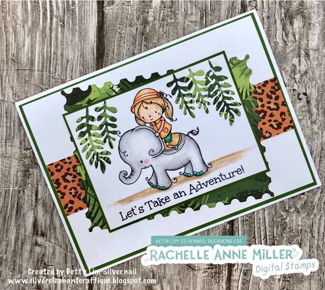 'Elephant Adventure' Digital Stamp