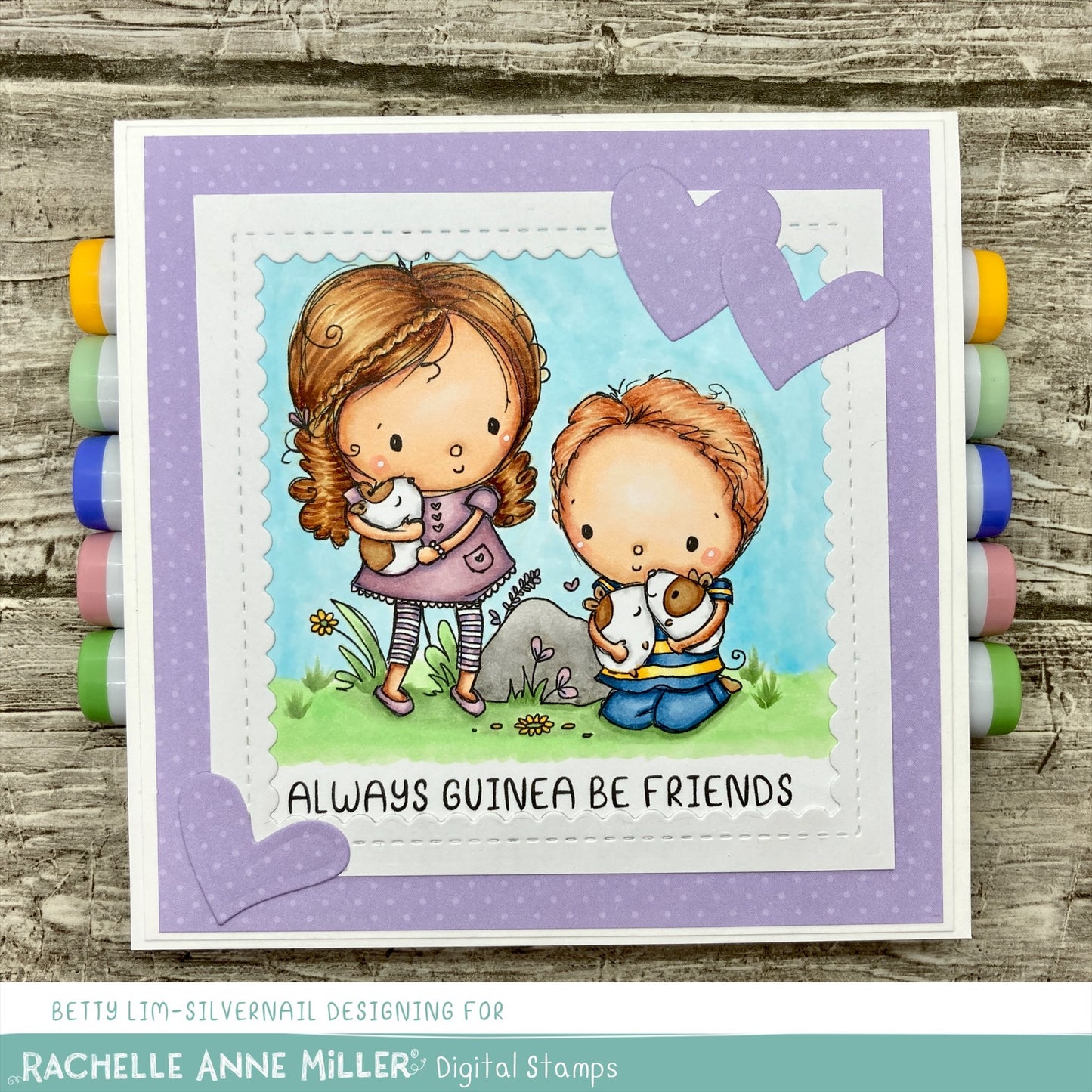 'Guinea Friends' Digital Stamp