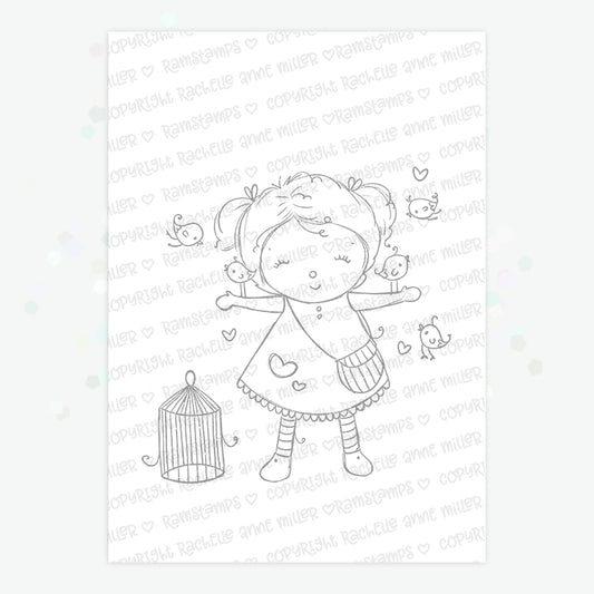'Birdy Love' Digital Stamp