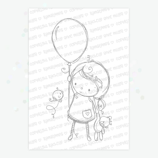 'Birthday Girl' Digital Stamp
