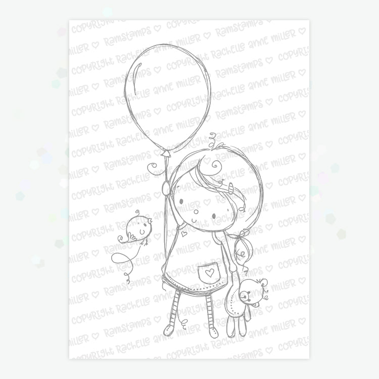 'Birthday Girl' Digital Stamp