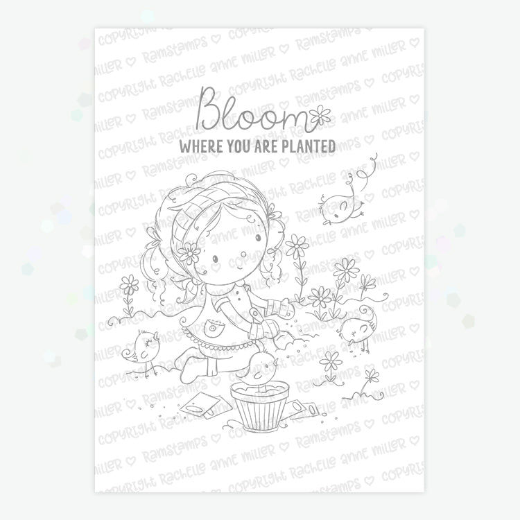 'Garden Blooms' Digital Stamp