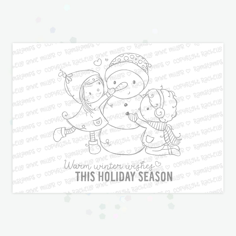 'Do You Want to Build a Snowman?' Digital Stamp