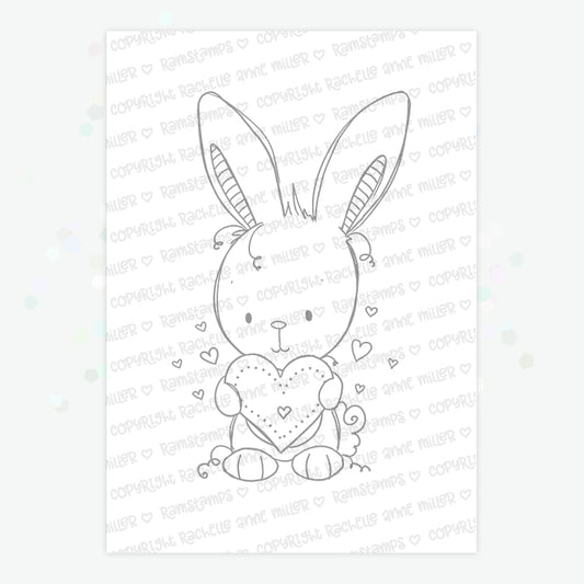 'Bunny Love' Digital Stamp