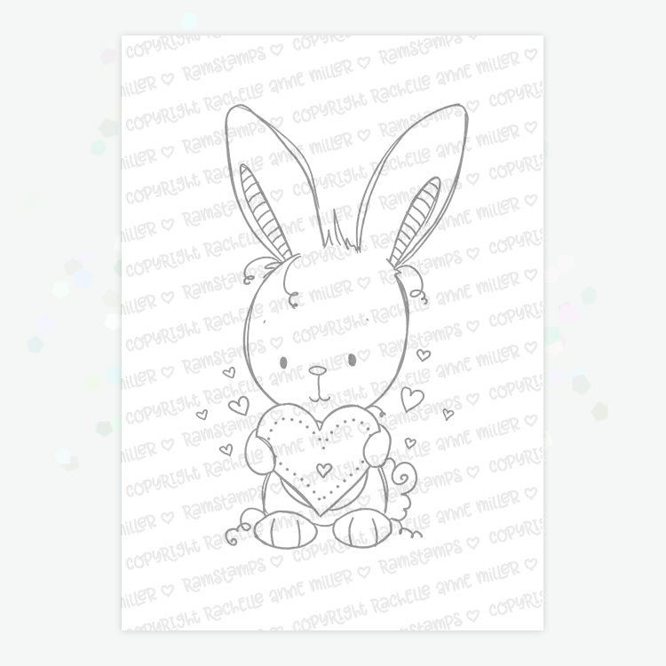 'Bunny Love' Digital Stamp