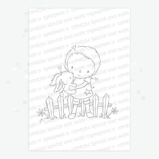 'Bunny Love' Digital Stamp
