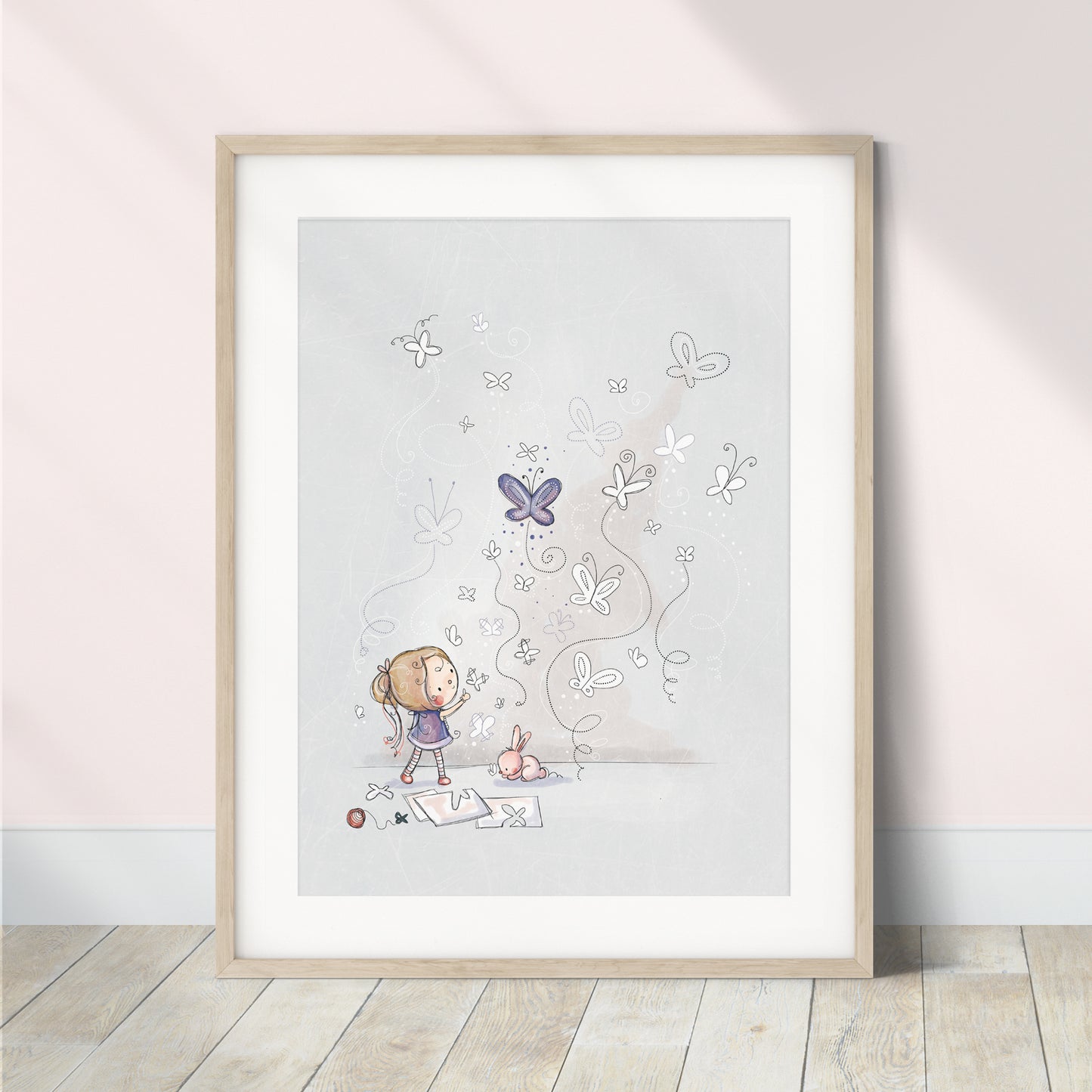 'Butterfly Dance' Children's Wall Art Print