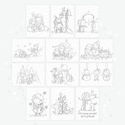 'Christmas Bestsellers' Digital Stamp Set (12 Stamps)