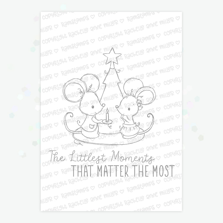 'Christmas Mice' Digital Stamp