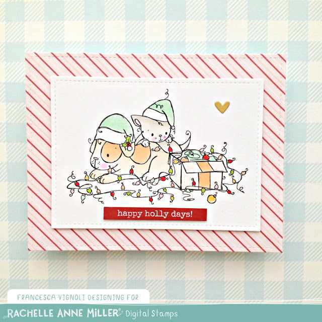 'Furry Friends' Christmas Digital Stamp