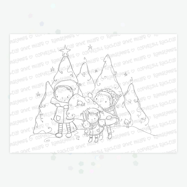 'Christmas Tree' Digital Stamp