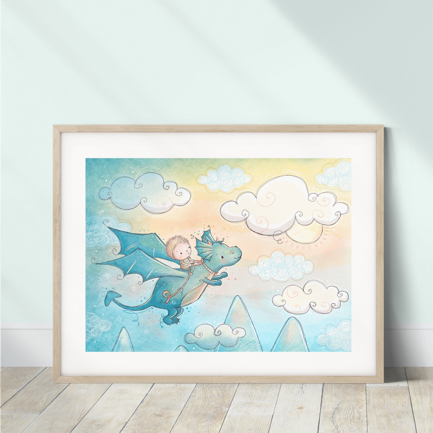 'Dragon Dreams' Children's Wall Art Print