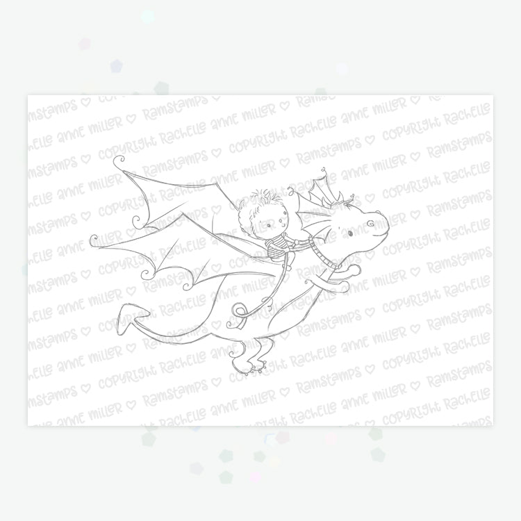 'Dragon' Digital Stamp