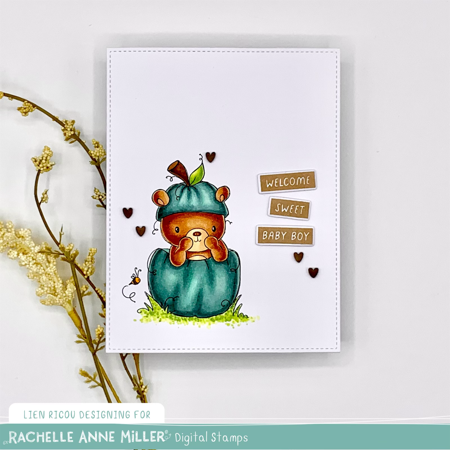'Little Pumpkin' Digital Stamp