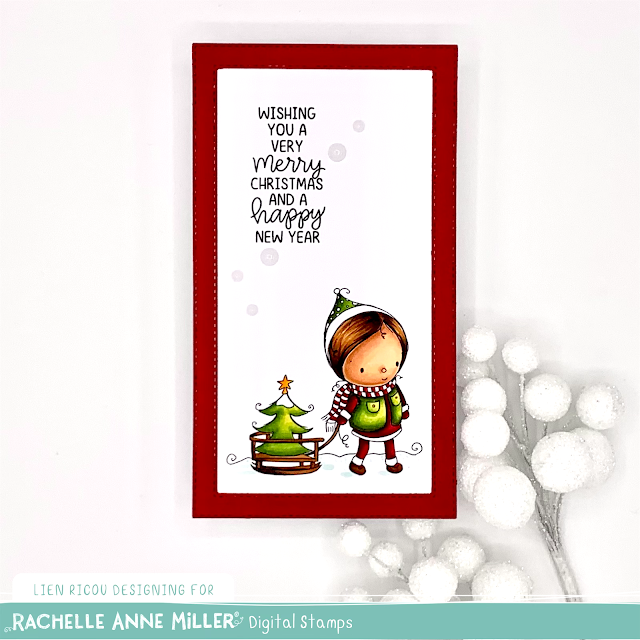 'The Little Sled' Christmas Digital Stamp