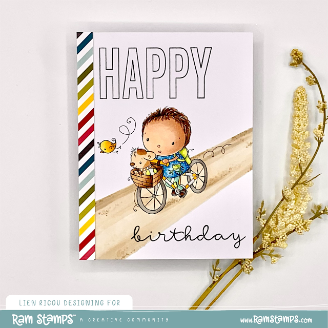 'Bike Ride' Digital Stamp
