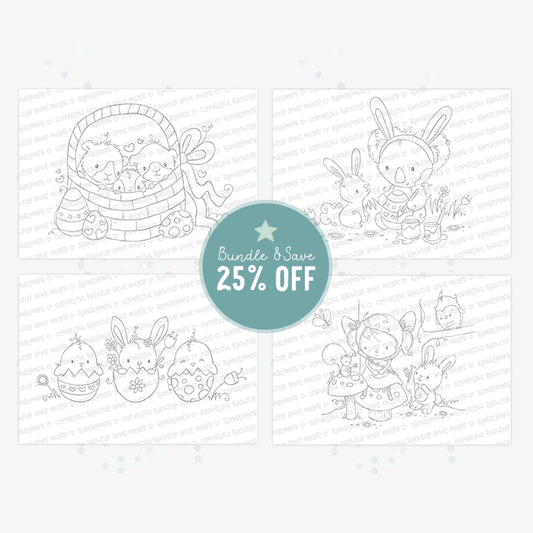 'Easter Friends' Digital Stamp Set