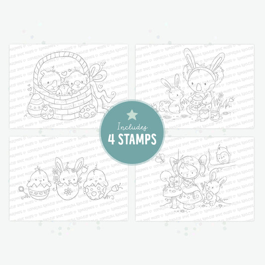 'Easter Friends' Digital Stamp Set