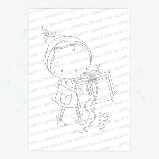'Little Elf' Digital Stamp