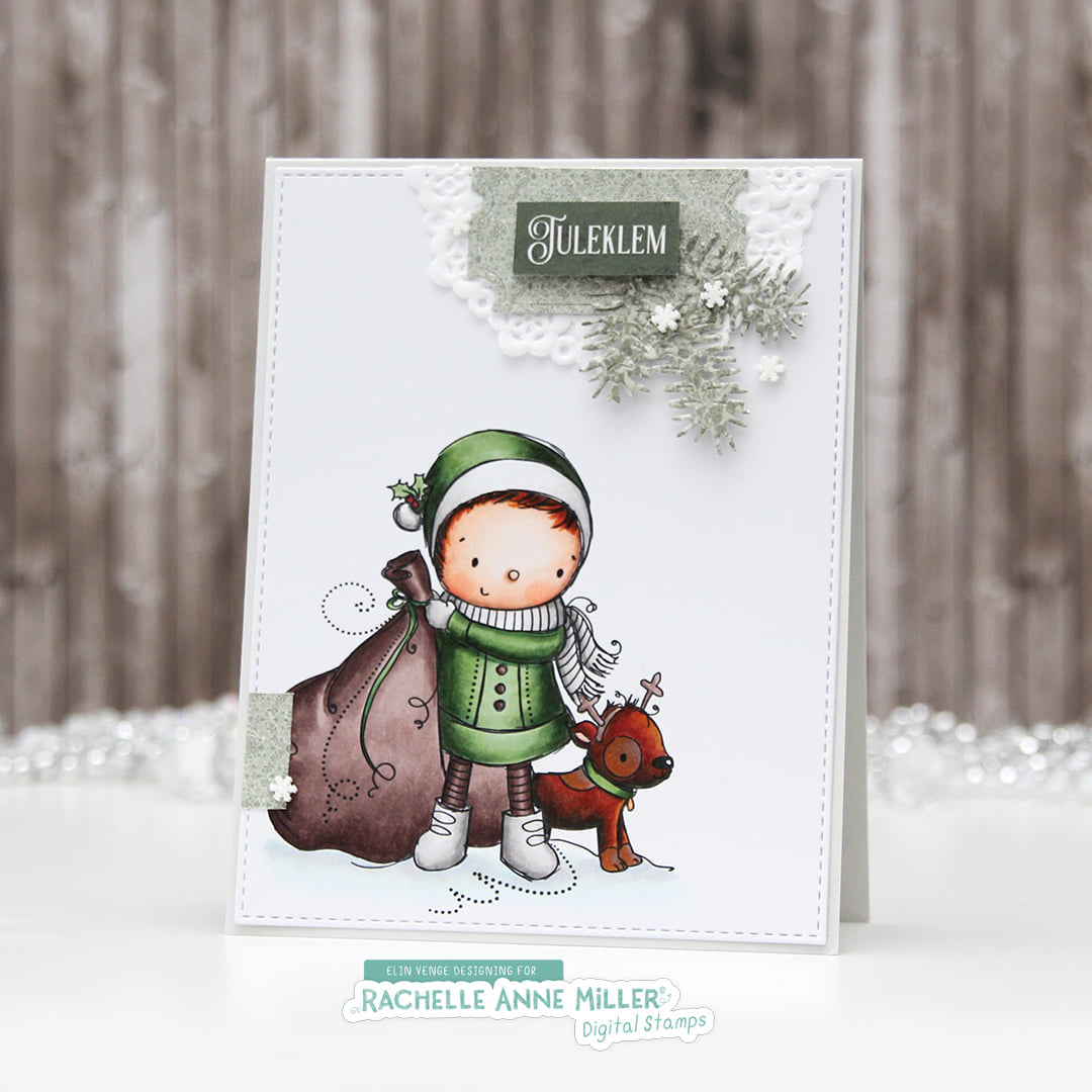 'Santa Boy' Christmas Digital Stamp